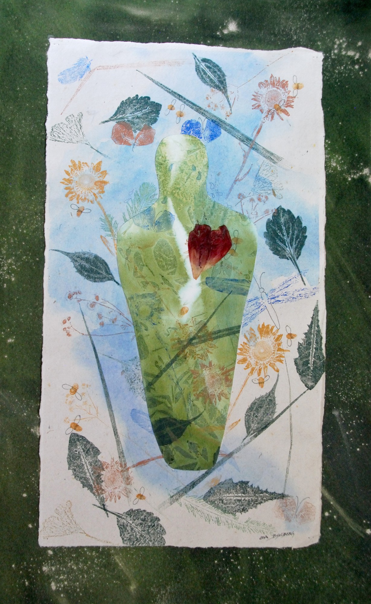 Barbara Solberg - Mixed Media - Gaia Series: The Fate of Gaia