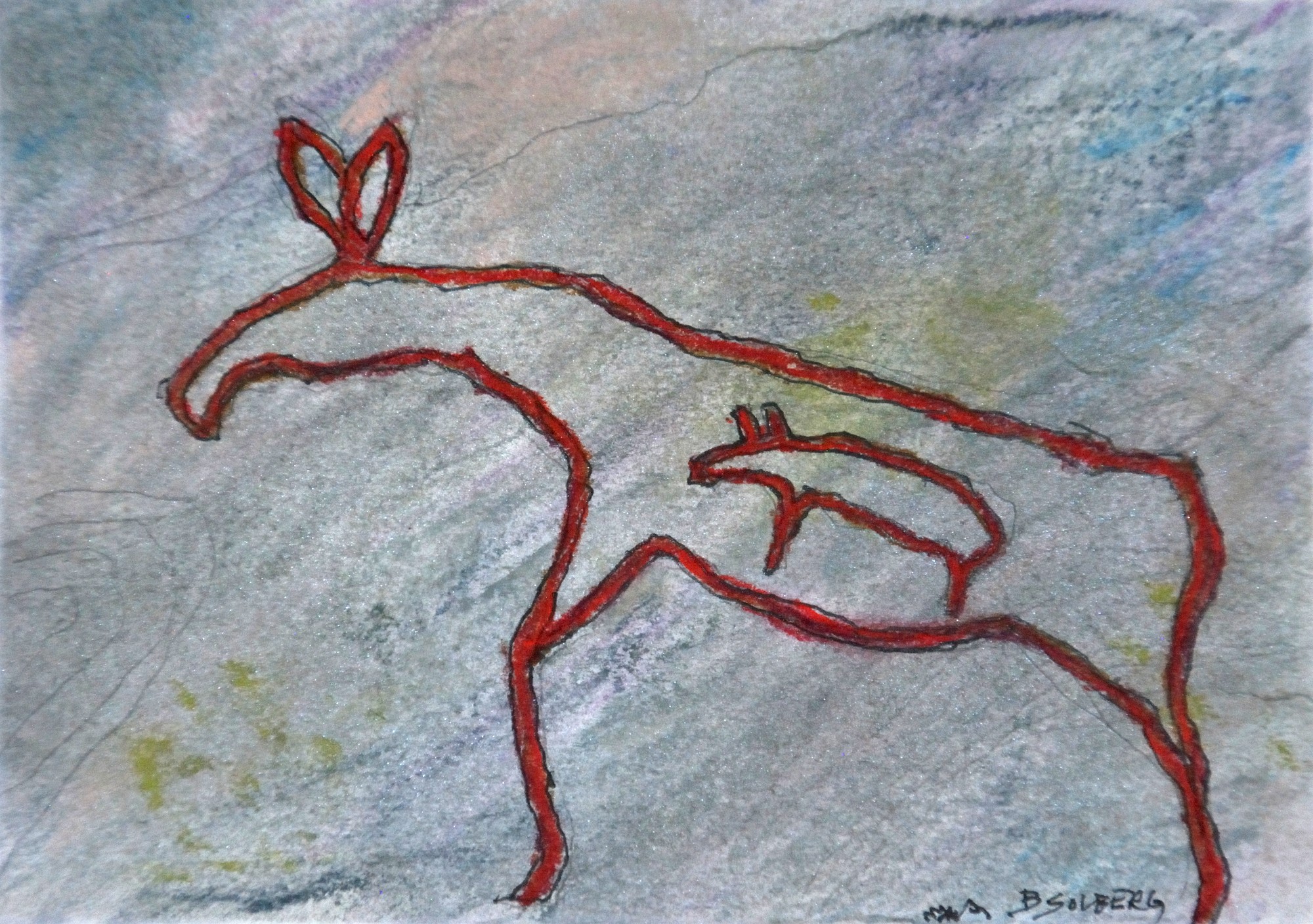 Barbara Solberg - Small Works - Mother Elk