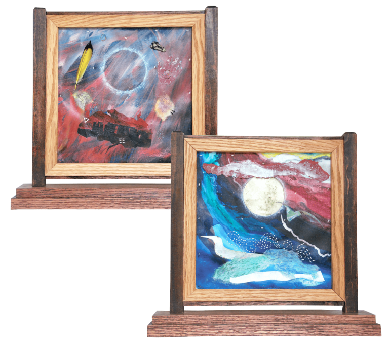 Barbara Solberg - Mixed Media - The Mirror of Maya/Unseen